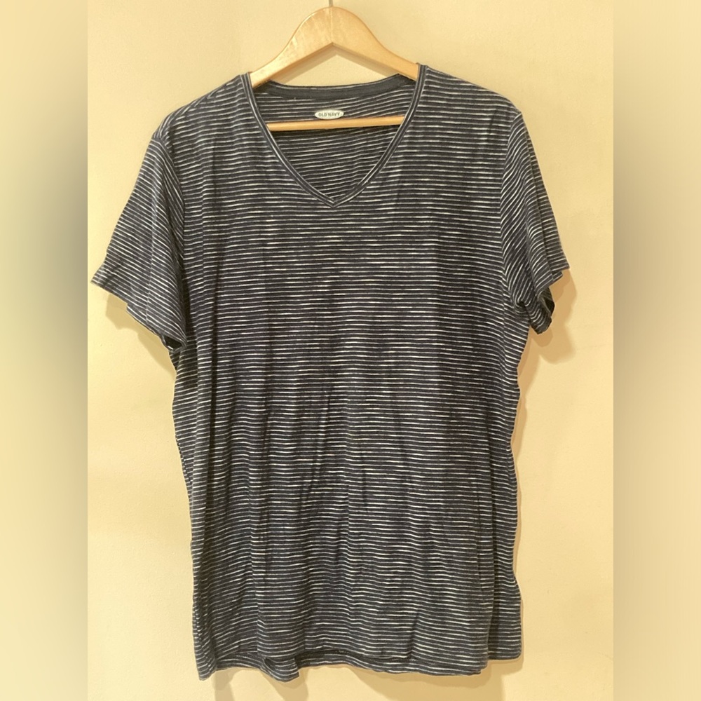 Old Navy V-Neck Striped T-shirt